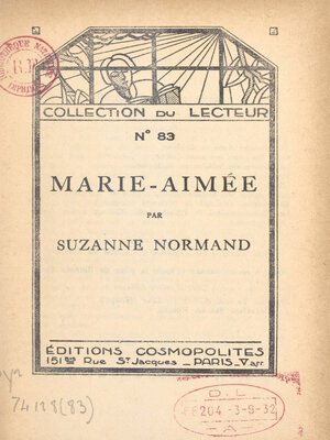 cover image of Marie-Aimée